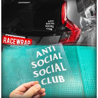 สติกเกอ์ antisocialclub สติกเกอร์แต่งรถ สติกเกอร์ซิ่ง สติกเกอร์รถยนต์