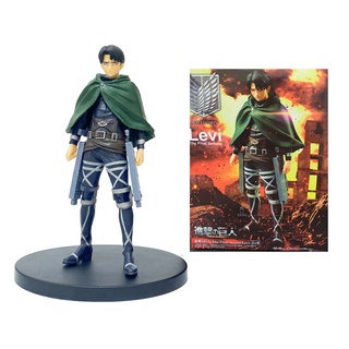 ใหม่ โมเดลฟิกเกอร์ อนิเมะ Levi Attack on Titan Levi Ackerman Rivaille PVC ของเล่น ของขวัญ สําหรับเด็กผู้ชาย