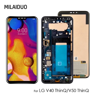 Orig อะไหล่หน้าจอสัมผัสดิจิทัล LCD แบบเปลี่ยน สําหรับ LG V40 V50 LG V40 ThinQ V50 ThinQ 5G