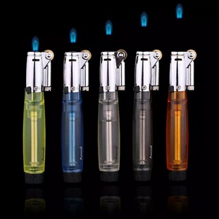 คละสี ไฟลอย 100% ไม่ต้องปรับแต่งเพิ่ม Butane Jet Lighter Torch Turbo Pipe Lighter Mini Spray Gun Cigar Lighter Windproof