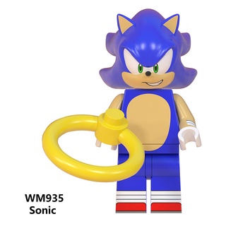 ฟิกเกอร์ Sonic Minifigures Sonic The Hedgehog CD Sonic Spinball ของเล่นสําหรับเด็ก