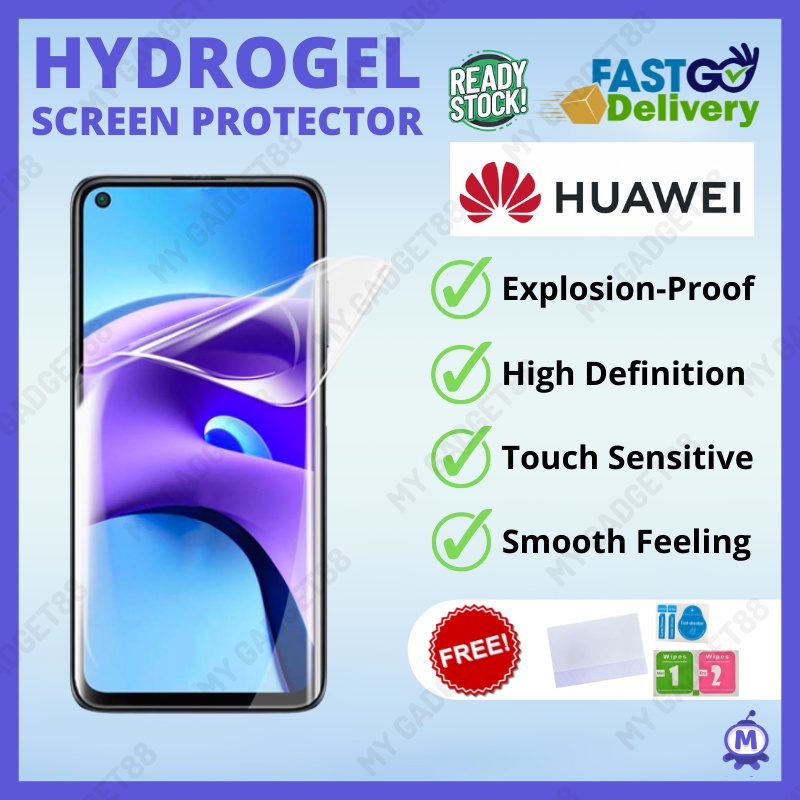 Huawei Hydrogel ป้องกันหน้าจอ P50 P50Pro P50E P40 P40Pro P40Lite P30 P30Pro P20 P20Pro P10 My88Gadge