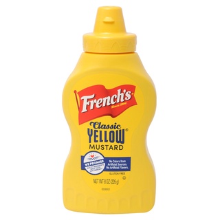 frenchs(เฟรนซ์) มัสตาร์ด เฟร้นซ์ ขวดบีบ 226 ก. Mustard French Squeeze Bottle 226 g.แยม และ ทาขนมปัง