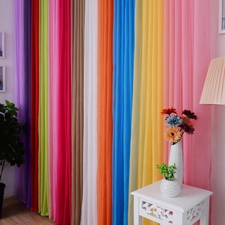 Multi-color Floral Tulle Tulle Door and Window Curtains Bathroom Windows Bed Room Windows