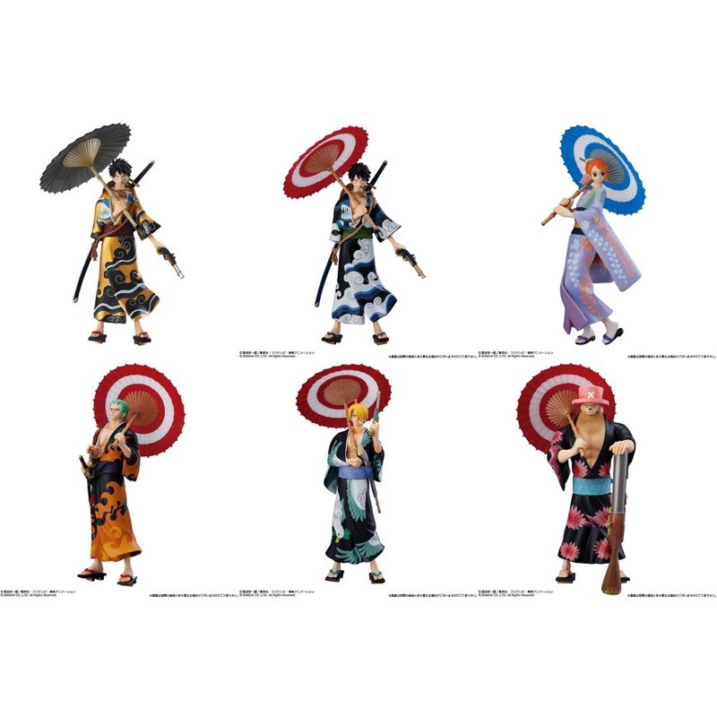 วันพีช แท้ Super One Piece Styling Kimono Style ครบชุด + ตัวพิเศษรวม 6 กล่อง