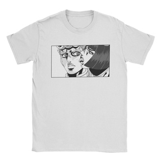 เสื้อยืด ผ้าฝ้าย พิมพ์ลายอนิเมะ Wos Bucciarati Licking Giorno hort Jojo Bizarre Adventure Idea O65YT  สําหรับผู