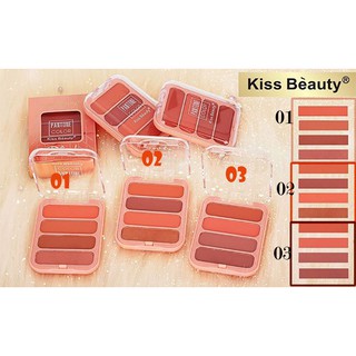 Kiss Beauty 4 Colour Peach Blush set