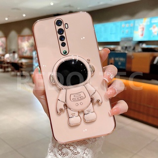 เคส OPPO Reno 2 2F Reno เคสโทรศัพท์มือถือ ซิลิโคนนิ่ม ลายนักบินอวกาศ 6D พร้อมขาตั้ง สําหรับ OPPO Reno2 F