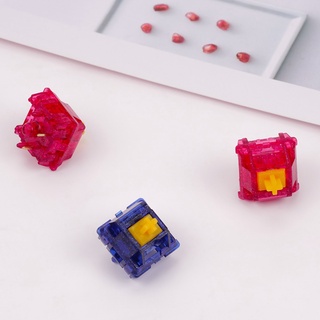 [Linear/Tactile] TECSEE SAPPHIRE AND RUBY SWITCHES PCB MOUNTED x1 สวิทช์สีสวยในธีมอัญมณีมีสองแบบสองสี น้ำหนัก 63.5 g