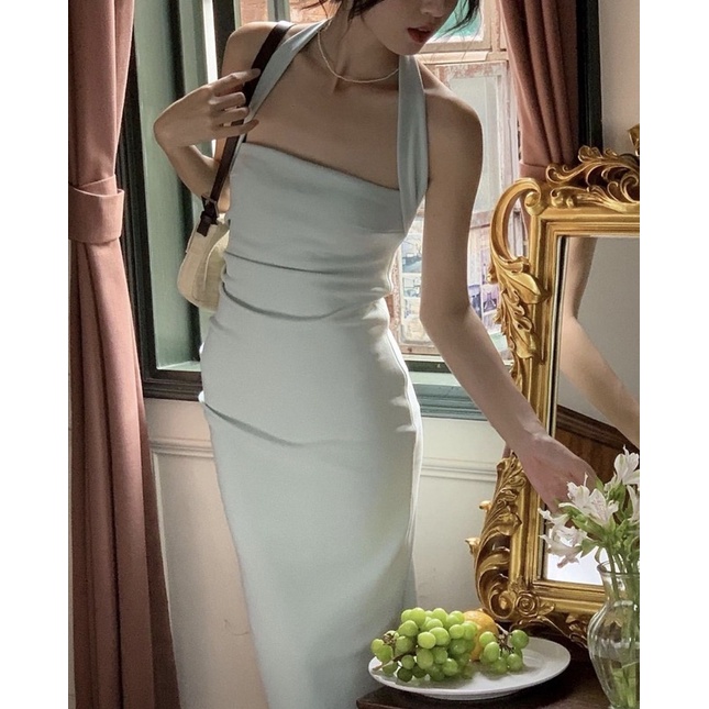 Mogwany พรี ขาว, เขียวอมฟ้า Tara Dress ทรงสวย