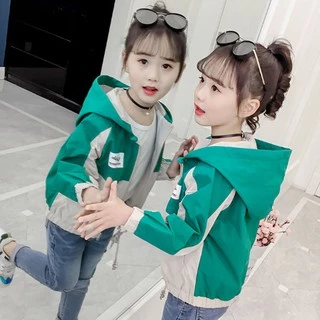 เสื้อแจ็คเก็ตเด็กผู้หญิง เสื้อกันหนาวเด็กหญิง มีฮู้ด