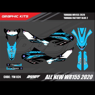 สติ๊กเกอร์วิบาก YAMAHA WR155R 2020 ทั้งคัน Graphic kit สติ๊กเกอร์เคลือบเงา สุดคุ้ม