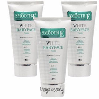 Smooth E White Baby Face Foam 6 oz. (3 หลอด )#1313