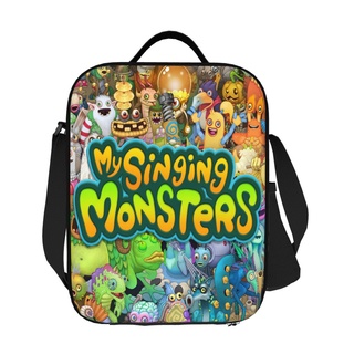 【พร้อมส่ง】 My Singing Monsters กระเป๋าใส่กล่องอาหารกลางวัน มีฉนวนกันความร้อน เป็นมิตรกับสิ่งแวดล้อม สําหรับปิกนิก