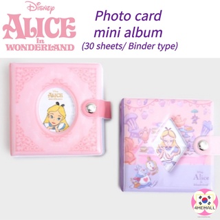 [Daiso Korea] Disney Alice Photo Card 3 Hole Binder Photo Album &amp; Refill, Binder Type, Collect Book, Call Book, Idol