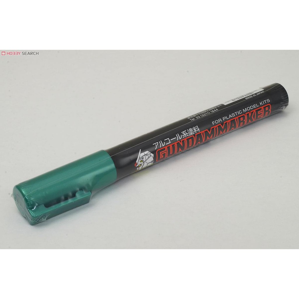 (พร้อมส่ง) กันดั้มมาร์คเกอร์ ปากกาทำสีโมเดล GM18 Gundam Marker (Metalic) Gundam Metal Green