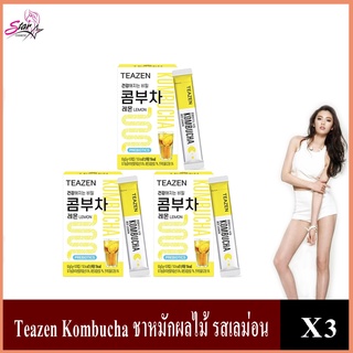 Teazen Kombucha ชาหมักผลไม้ รสเลม่อนX3