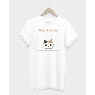 เสื้อยืดลายแมว Me &amp; My Brother T-Shirt