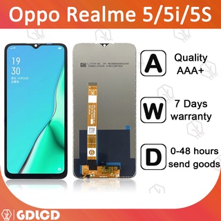 อะไหล่หน้าจอสัมผัสดิจิทัล LCD แบบเปลี่ยน สําหรับ Oppo Realme 5 5i 5S RMX2030