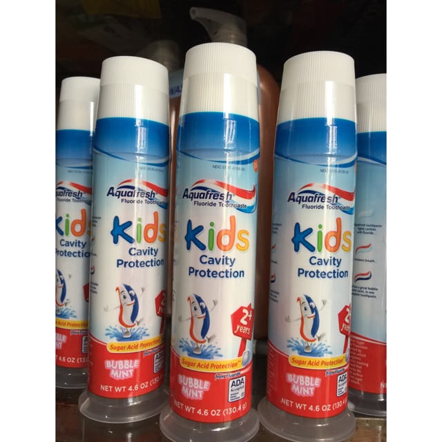ยาสีฟันเด ็ ก Aquafresh Kids Cavity Protection