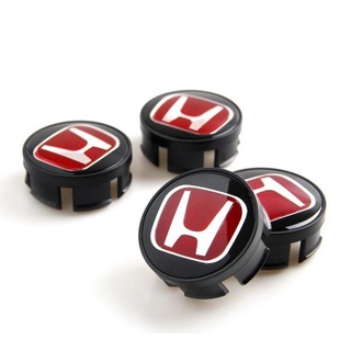 58mm/69mm วัดก่อนสั่ง โลโก้ดุมล้อ  ฮอนด้า แดง Honda Badge Red Wheel Center Hub Cap Rim Cover Emblem