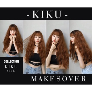 KIKU วิกผมลอนมาม่ามีหน้าม้า