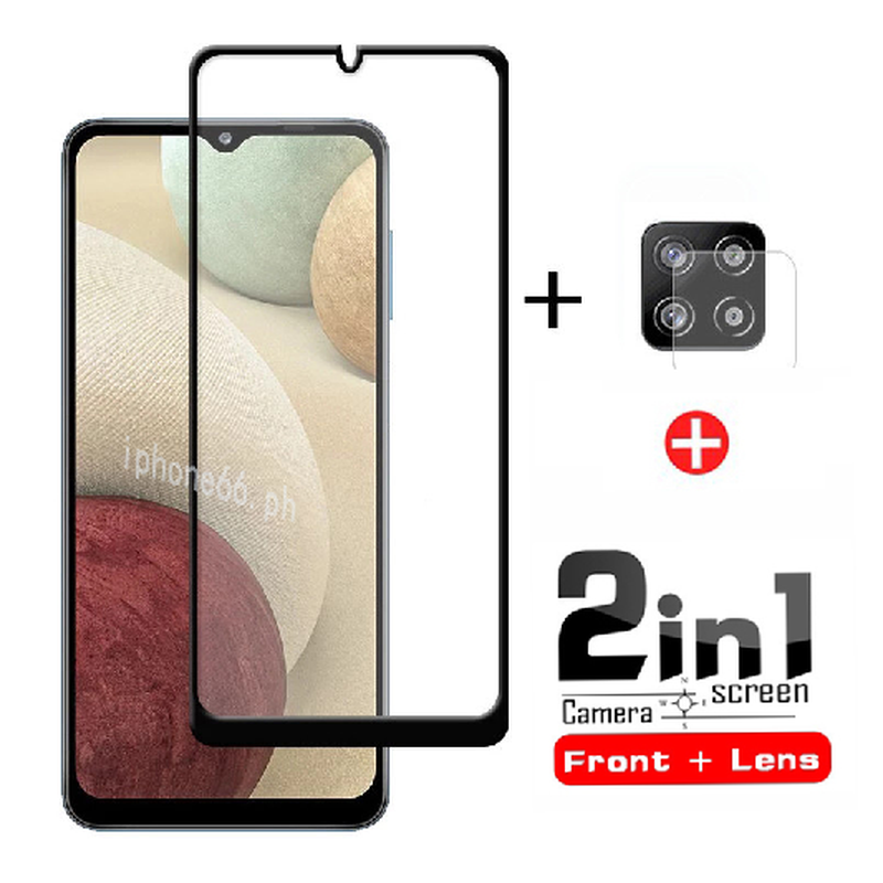 Samsung Galaxy A12 กระจกนิรภัยสําหรับ Samsung A05 A05s A54 A24 A34 A14 A13 A50 A51 A71 คลุมทั้งหมดฟิล์มป้องกันหน้าจอ