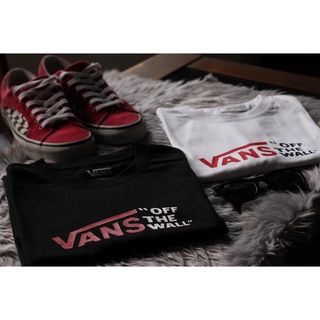 VANS ปิดผนังคลาสสิกเสื้อยืด UNISEX และผ้าฝ้าย Qj.