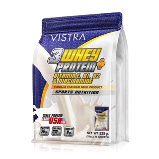 Vistra Sport 3 Whey Protein Plus Vanilla [35g x 15pcs].