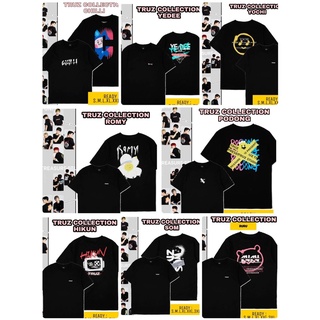 คอตต้อนคอกลมเสื้อยืด พิมพ์ลาย Kpop TREASURE TRUZ COLLECTION CHILLI ROMY ROMY HIKUN SOM PODONG YEDEE YOCHI สไตล์เกาหลีS-5