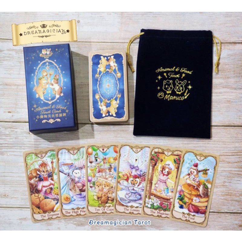 Animal & Food Tarot Cards ไพ่ยิปซี​ ไพ่ทาโร่ต์ ไพ่ออราเคิล​ Tarot Oracle Card Deck