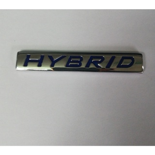 สติกเกอร์โลหะ ตราสัญลักษณ์ 3D HYBRID สีเงิน และสีฟ้า สําหรับติดตกแต่งด้านข้างรถยนต์ ☆Dysunbey