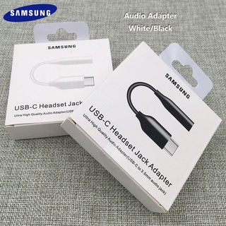 Samsung Audio Cable USB Type C to 3.5MM AUX Headset Jack Adapter For Galaxy S21 Ultra S20 + NOTE 9 10 + pro A90 A60 A80 A8S A70