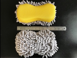 ฟองน้ำไมโครไฟเบอร์ล้างรถ Microfiber Car Wash Sponge