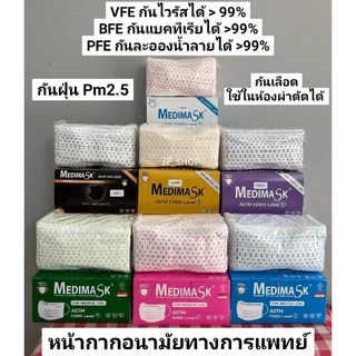 🔥FLASH SALE 🔥Medimask​ แมสทางการแพทย์​ บรรจุ50​ชิ้น/กล่อง