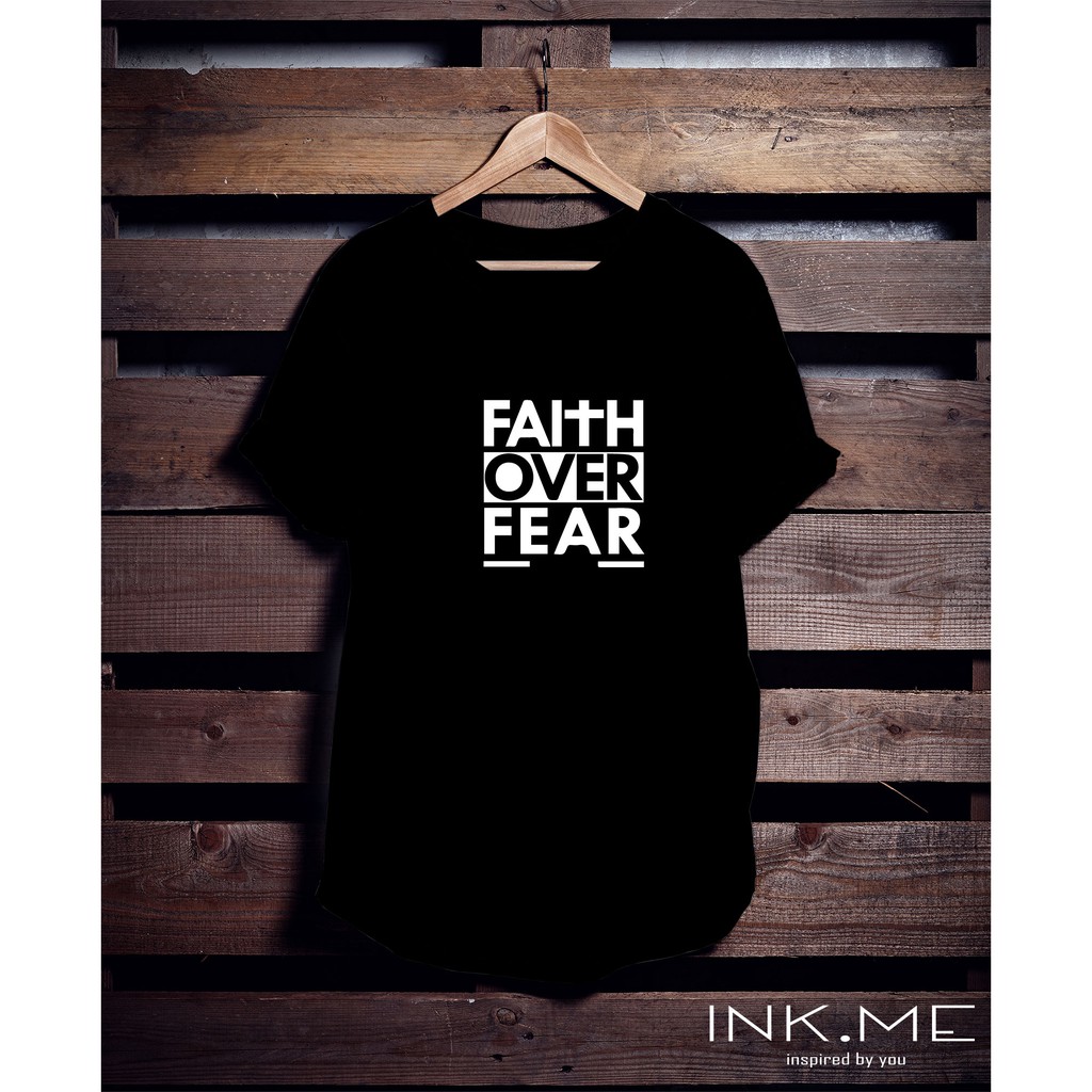 FAITH OVER FEAR BLACK TSHIRT - เสื้อยืด SPIRITUAL BIBLE