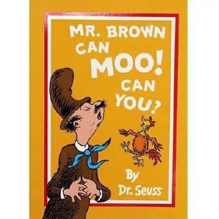 mr. brown can moo can you dr. seuss หนังสือภาพจิตรกรรมสําหรับเด็กเพื่อการเรียนรู้