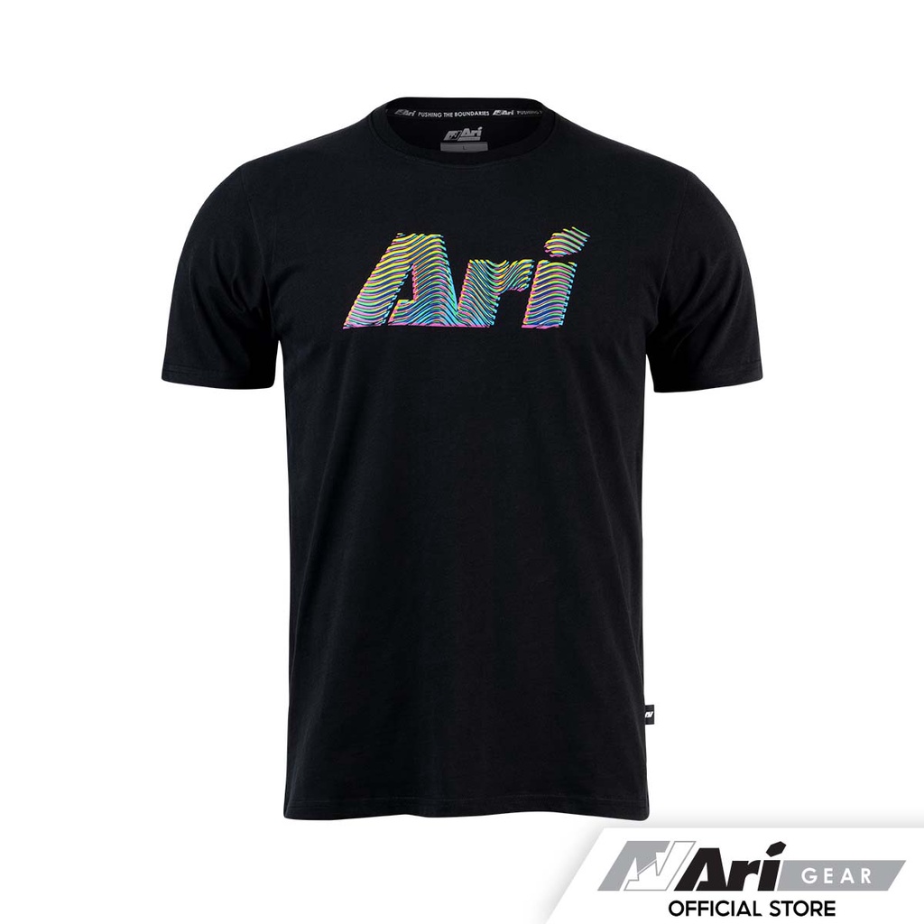 ARI ILLUSION TEE - BLACK/MULTICOLOR เสื้อยืด อาริ อิลลูชั่น สีดำ