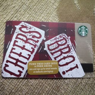 2015 Starbucks USA Card "CHEER BRO! "