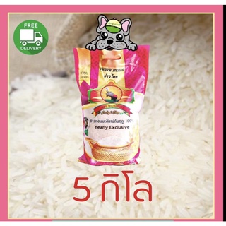 ข้าวหอมใหม่ต้นฤดูพญาไอยราถุง5กก. ส่งฟรี