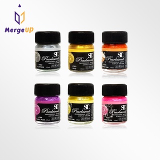 สีอะคริลิค สีมุก เอสที ST Fluorescent acrylic Colour 15 ml.