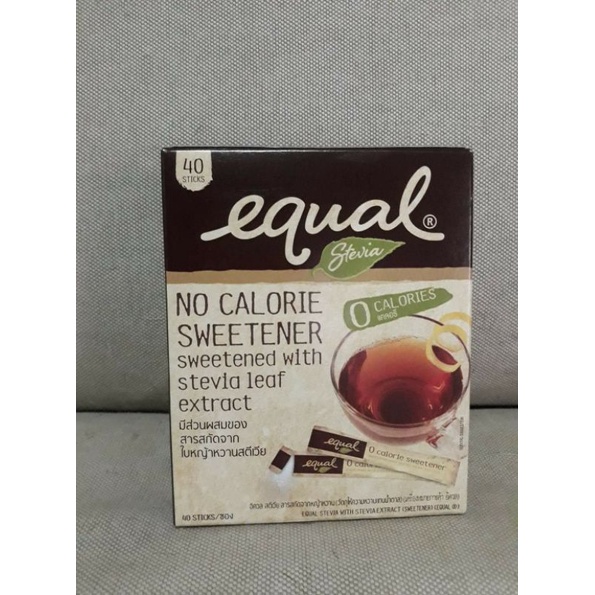 อิควล สตีเวีย (Equal Stevia) น้ำตาลเทียมปราศจากแคลอรี