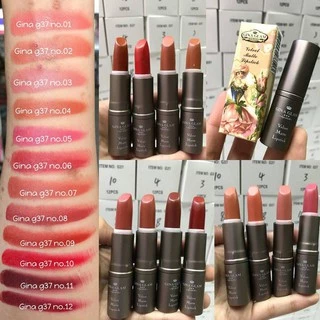 จีน่าแกรม ลิปสติก เนื้อแมท G37 4g Gina Glam Velvet Matte Lipstick