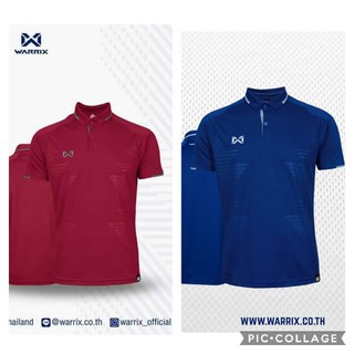 Sale เสื้อโปโล Warrix Wa-3327  แดง (MM) ไซส์ใหญ่ Plus size Size 3L, 5L  ของแท้