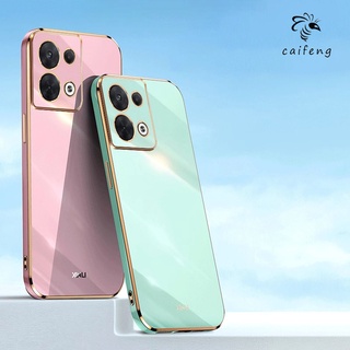 เคสโทรศัพท์มือถือชุบไฟฟ้า 6D สําหรับ OPPO Reno  8T 8Z 8 Pro Plus Reno8 4G 5G 2022 2023