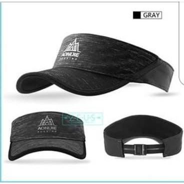 AONIJIE หมวกวิ่ง Visor Cap หมวกกอล์ฟ สีดำ