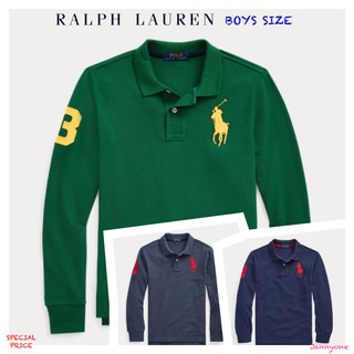 RALPH LAUREN BIG PONY COTTON MESH POLO SHIRT (BOYS SIZE 8-20 YEARS)