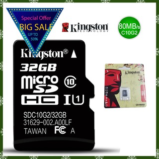 Kingston Micro SD Memory Card 32GB 16GB 64GB Class10 Mini SD Card Class4 8GB 16GB With TF Card Reader For Smart Phone