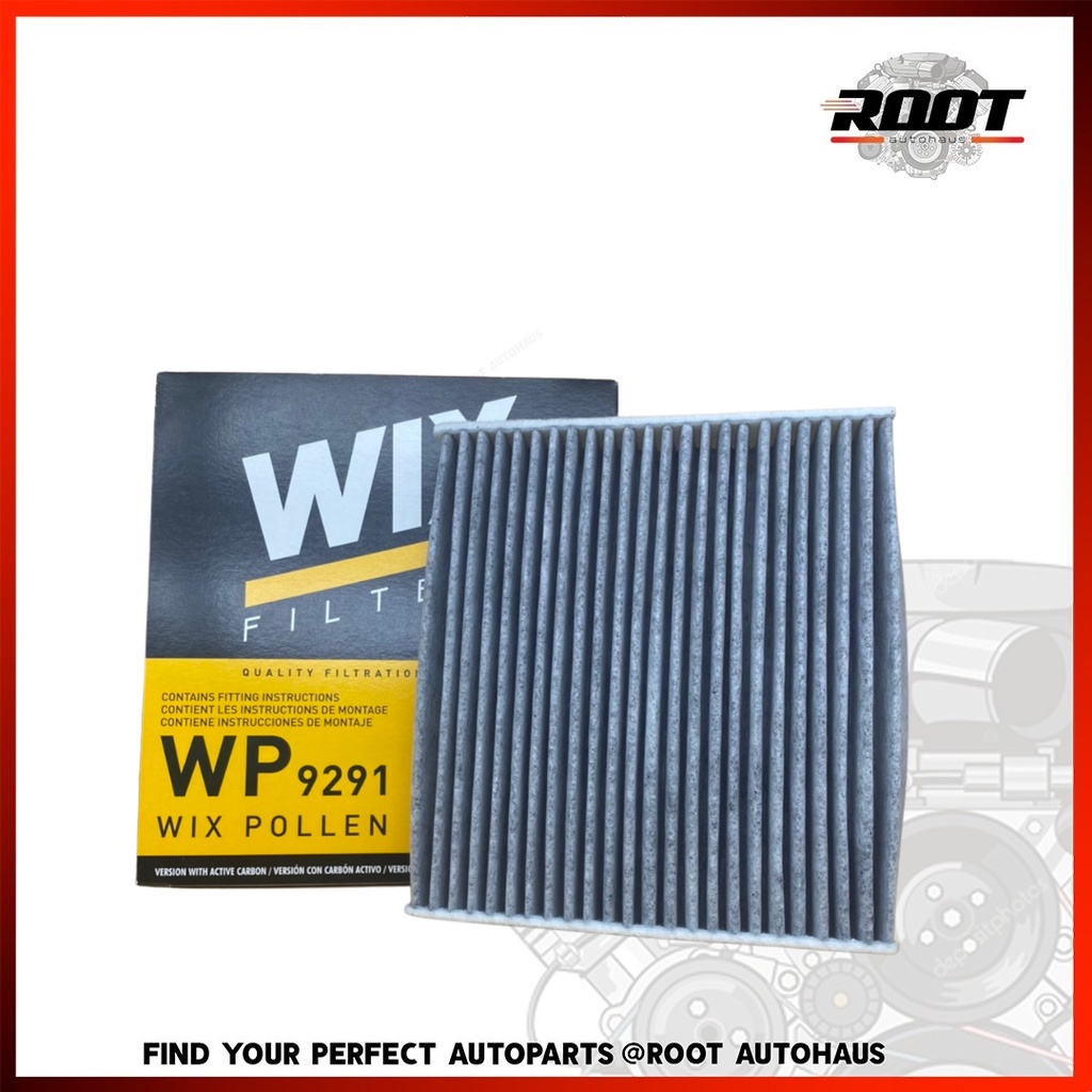 WIX ไส้กรองอากาศแอร์ คาร์บอน Vigo,Frotuner,Vios,Yaris,Camry,Altis,Commuter,Innovo เบอร์ WP 9291