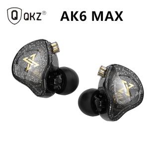 QKZ AK6 MAX In ear Earbuds Earphone Dynamic Drivers Monitors Headphones HiFi Sound Quality Heavy Bass with Microphone 2Pin 0.78mm Cable